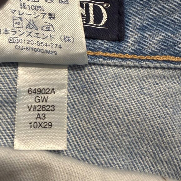 Lands End Womens Vintage Jeans Size 10 High Rise Straight Leg Light Wash Denim - Picture 11 of 15